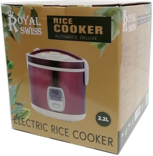 Cuiseur à riz électrique Royal Swiss - 2,2 litres - Violet